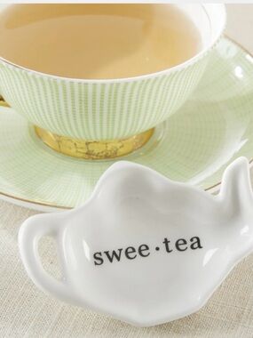 Kate Aspen Swee-Tea Ceramic Teapot Tea Bag Caddy Gift Box